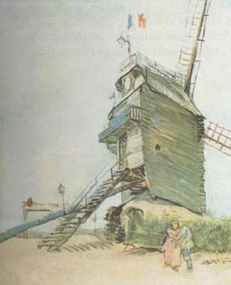Vincent Van Gogh Le Moulin de la Galette (nn04) oil painting image